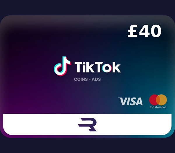 Rewarble TikTok GBP 40 Gift Card