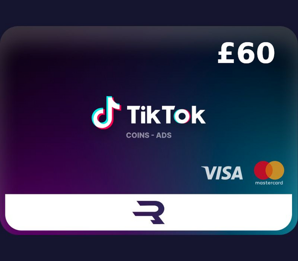 Rewarble TikTok GBP 60 Gift Card