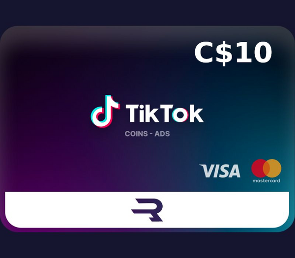 Rewarble TikTok CAD 10 Gift Card