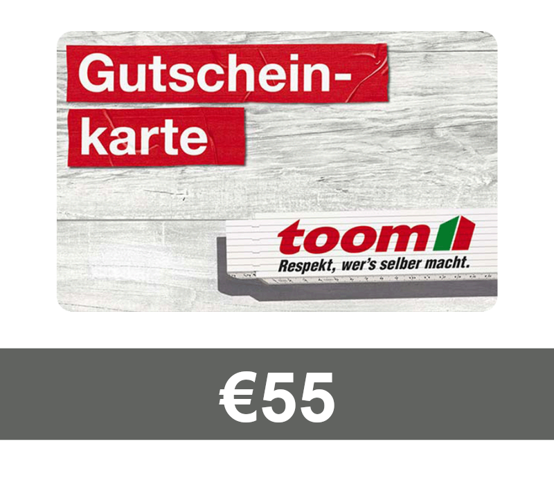 TOOM Baumarkt EUR 55 Gift Card DE