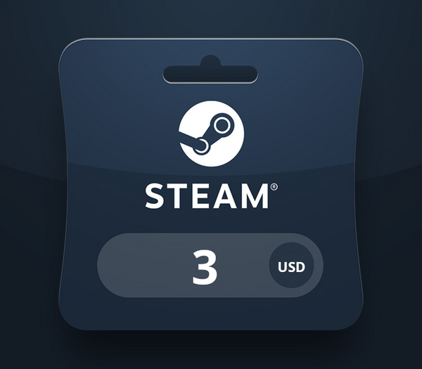 Steam Wallet USD 3 Gift Card UZ