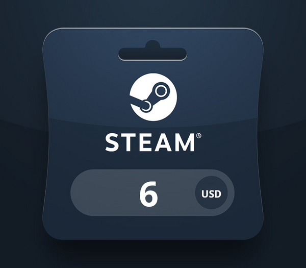 Steam Wallet USD 6 Gift Card PY