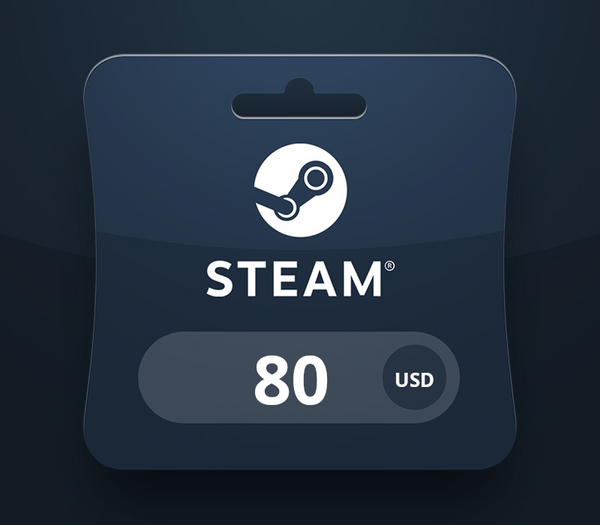 Steam Wallet USD 80 Gift Card HN