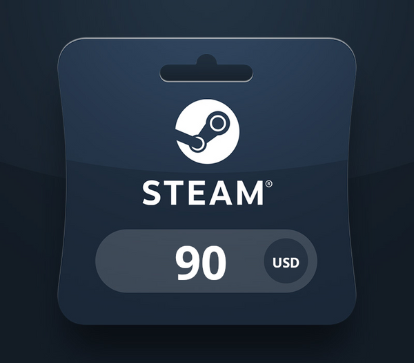 Steam Wallet USD 90 Gift Card EG
