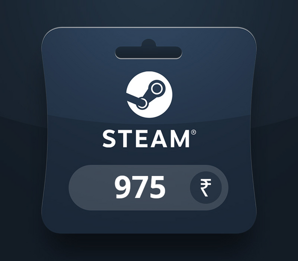 Steam Wallet INR 975 Gift Card IN