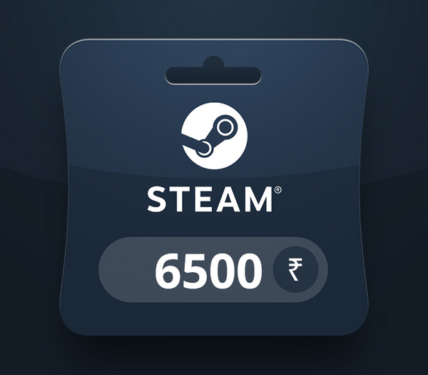 Steam Wallet INR 6500 Gift Card IN
