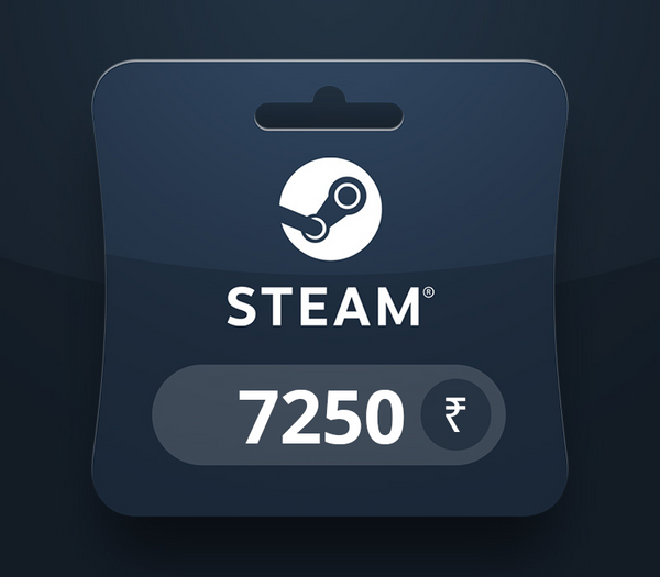 Steam Wallet INR 7250 Gift Card IN