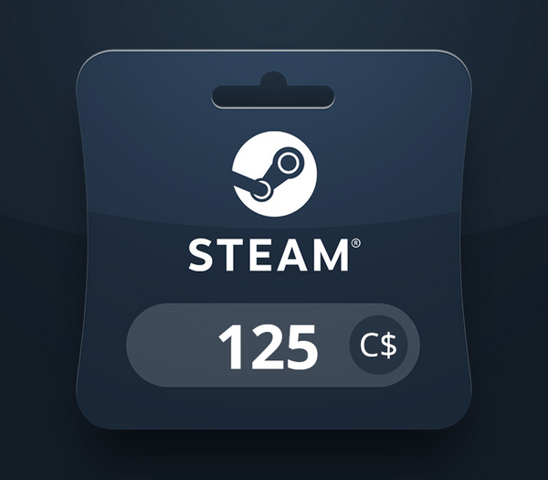 Steam Wallet CAD 125 Gift Card CA
