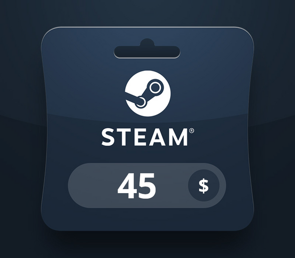 Steam Wallet USD 45 Gift Card IQ