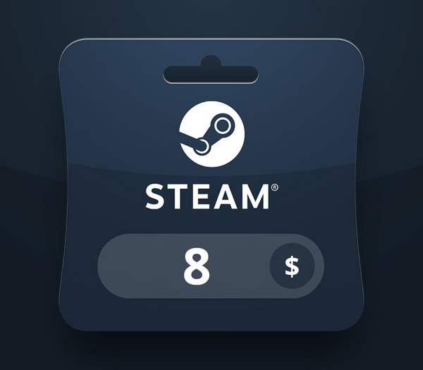 Steam Wallet USD 8 Gift Card BH
