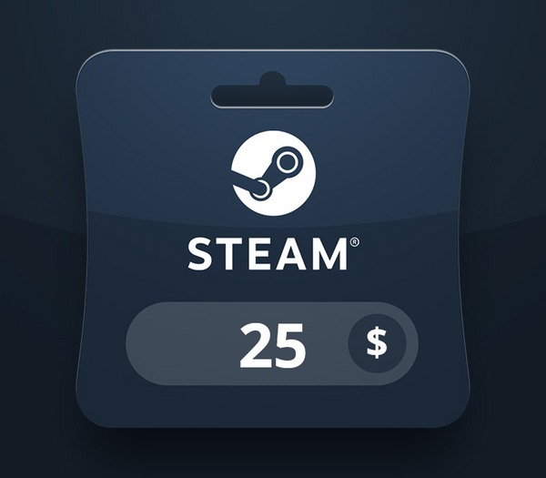 Steam Wallet USD 25 Gift Card LK