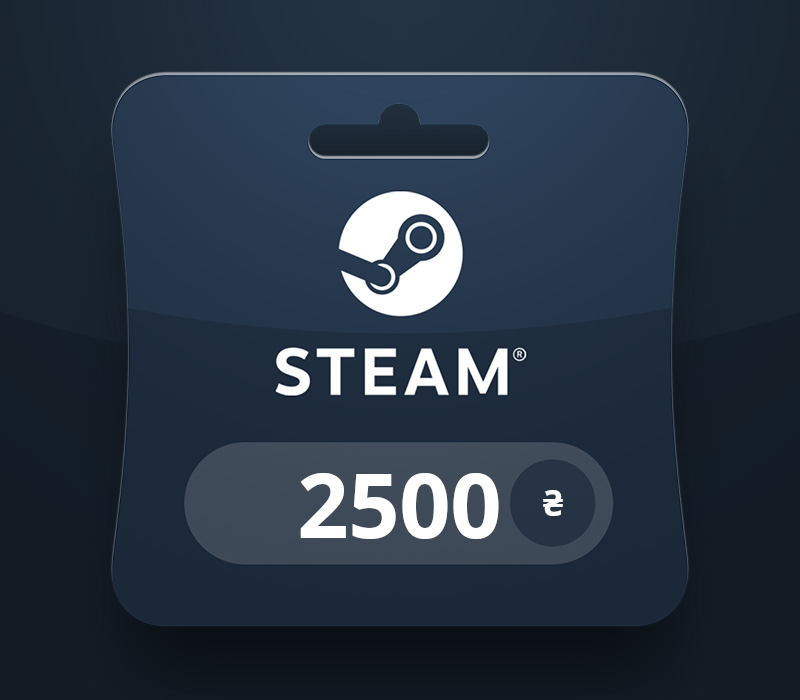Steam Wallet UAH 2500 Gift Card UA