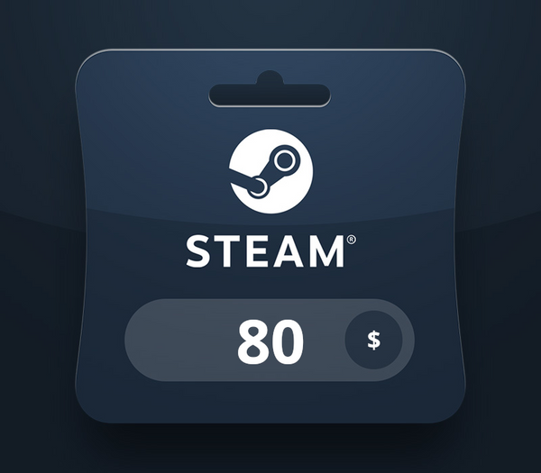 Steam Wallet USD 80 Gift Card
