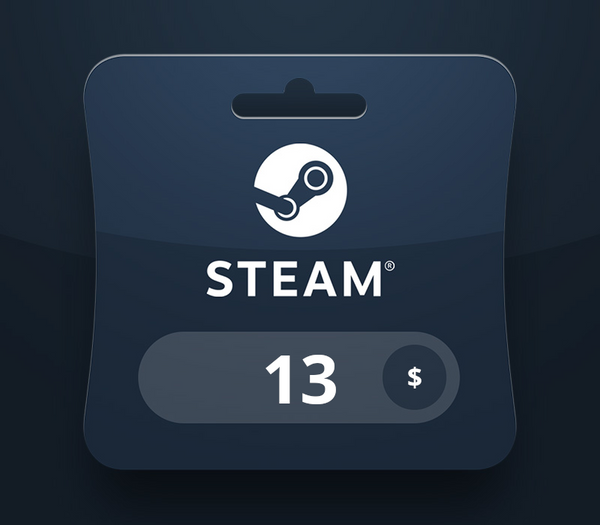 Steam Wallet USD 13 Gift Card