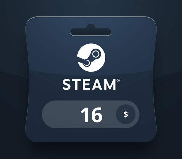 Steam Wallet USD 16 Gift Card