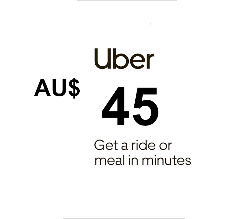 Uber AUD 45 Gift Card AU