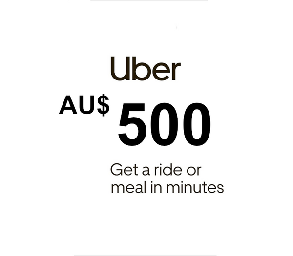 Uber AUD 500 Gift Card AU