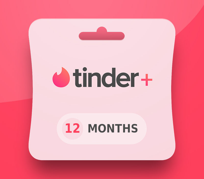 Tinder Plus - 12-Month Subscription Key BH