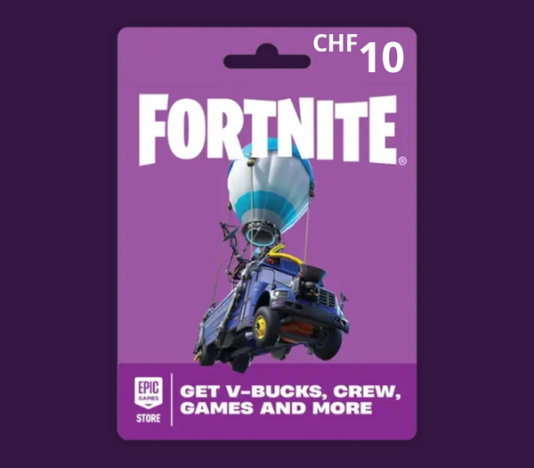 Fortnite CHF 10 PC Epic Games Gift Card CH