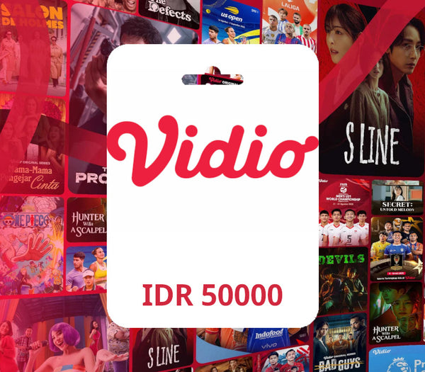 Vidio.com IDR 50000 Gift Card ID