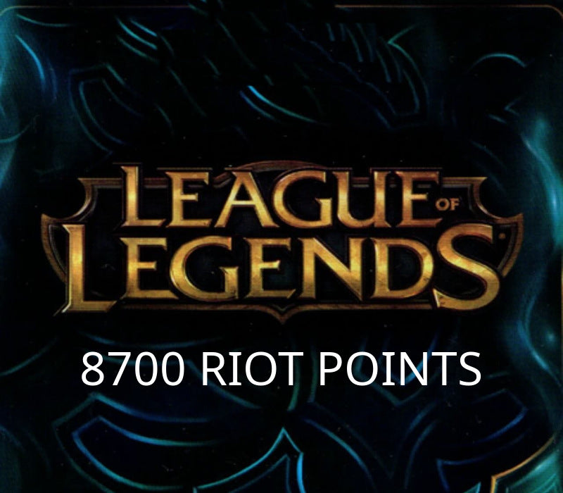 League of Legends 8700 RP Prepaid Card