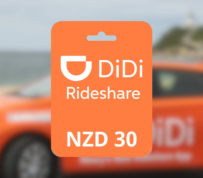 Didi Rideshare NZD 30 Gift Card NZ