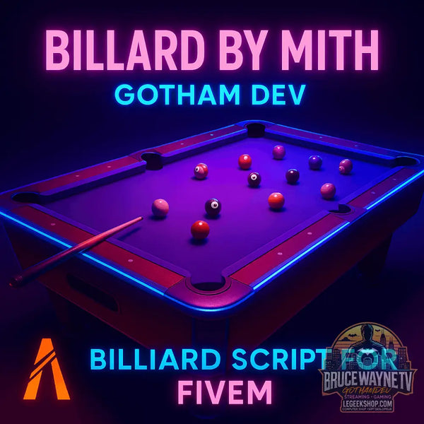 🎱 BILLARD By Myth – GothamDEV (Script FiveM) 🎱 - Legeekshop
