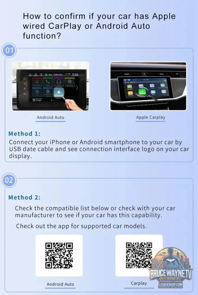 🚗 Adaptateur Auto CarPlay & Android Auto Sans Fil | Plug & Play 🔄 - Legeekshop