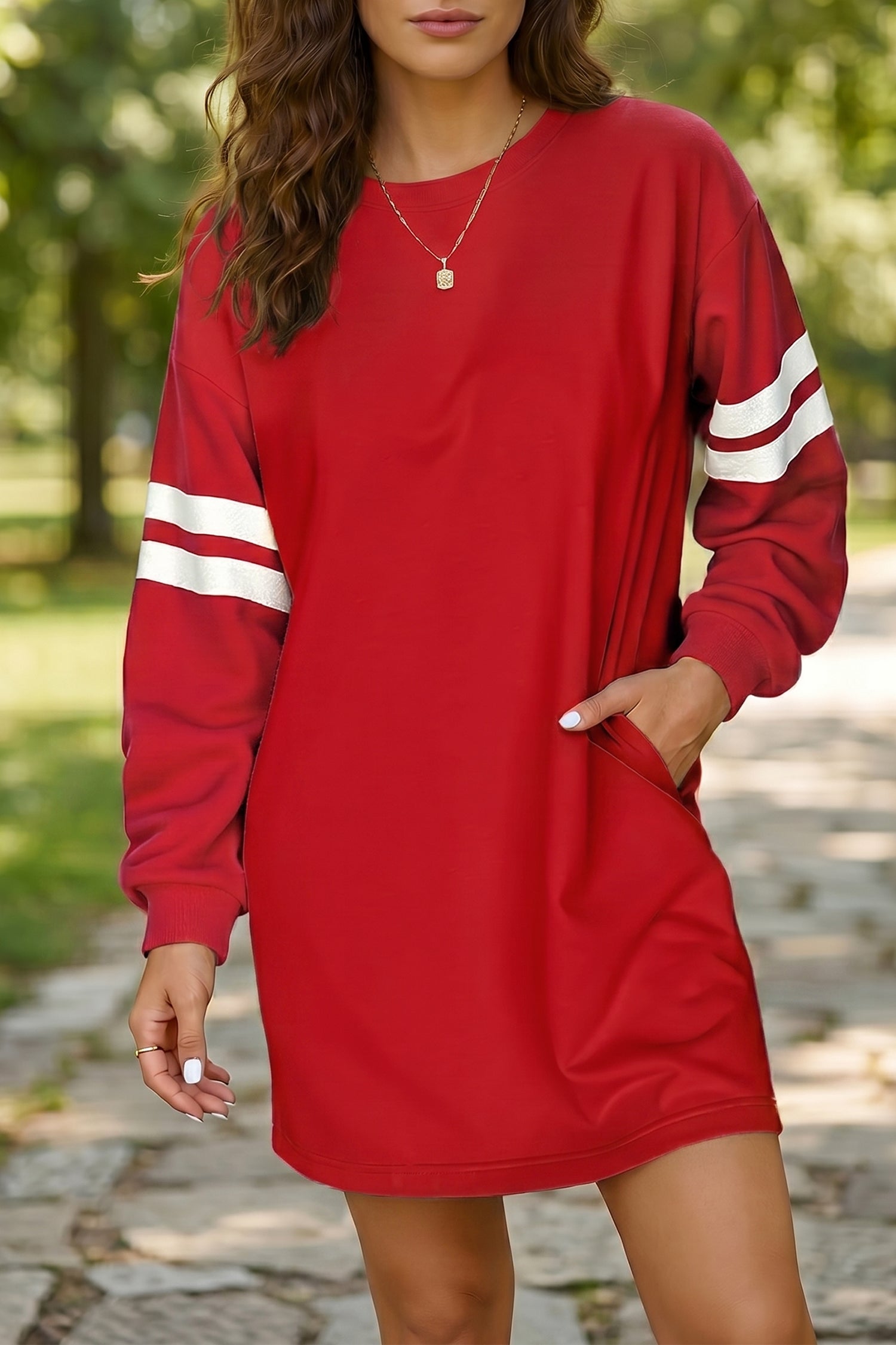 Robe femme — rouge feu
