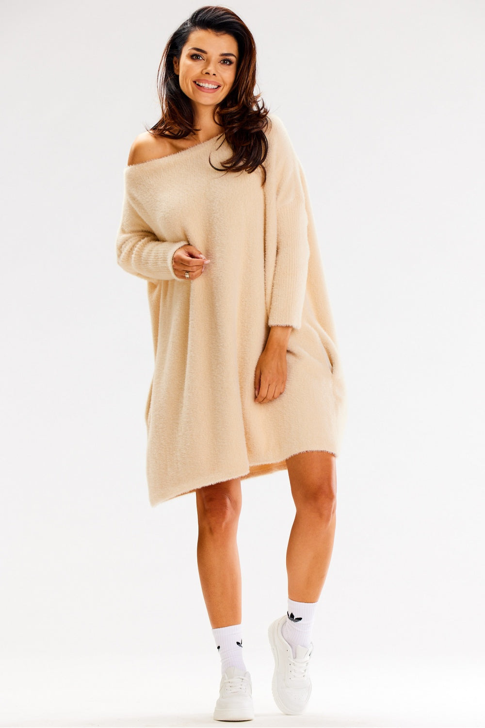 Pull femme awama Chandail Long Chandail — beige