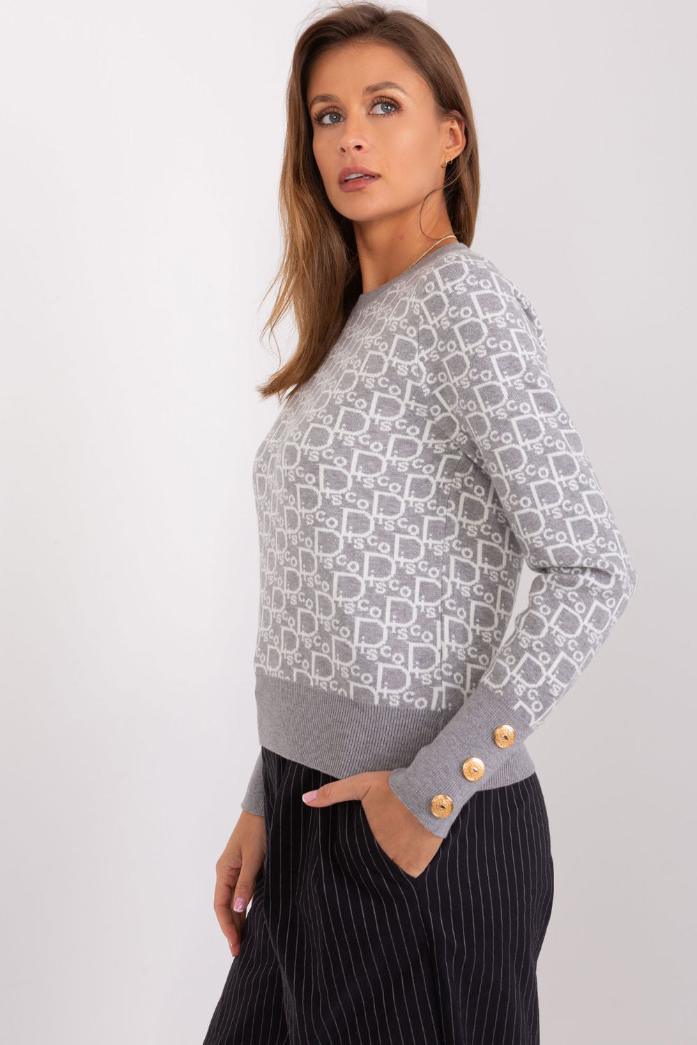 Pull femme AT Chandail Chandail — gris