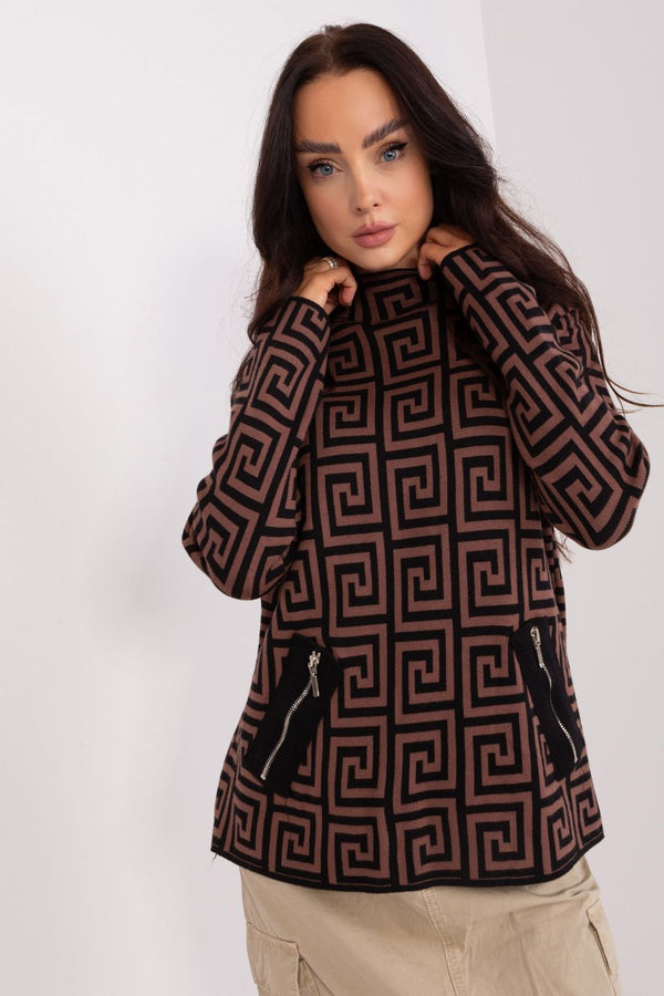 Pull femme AT Chandail Chandail — brun