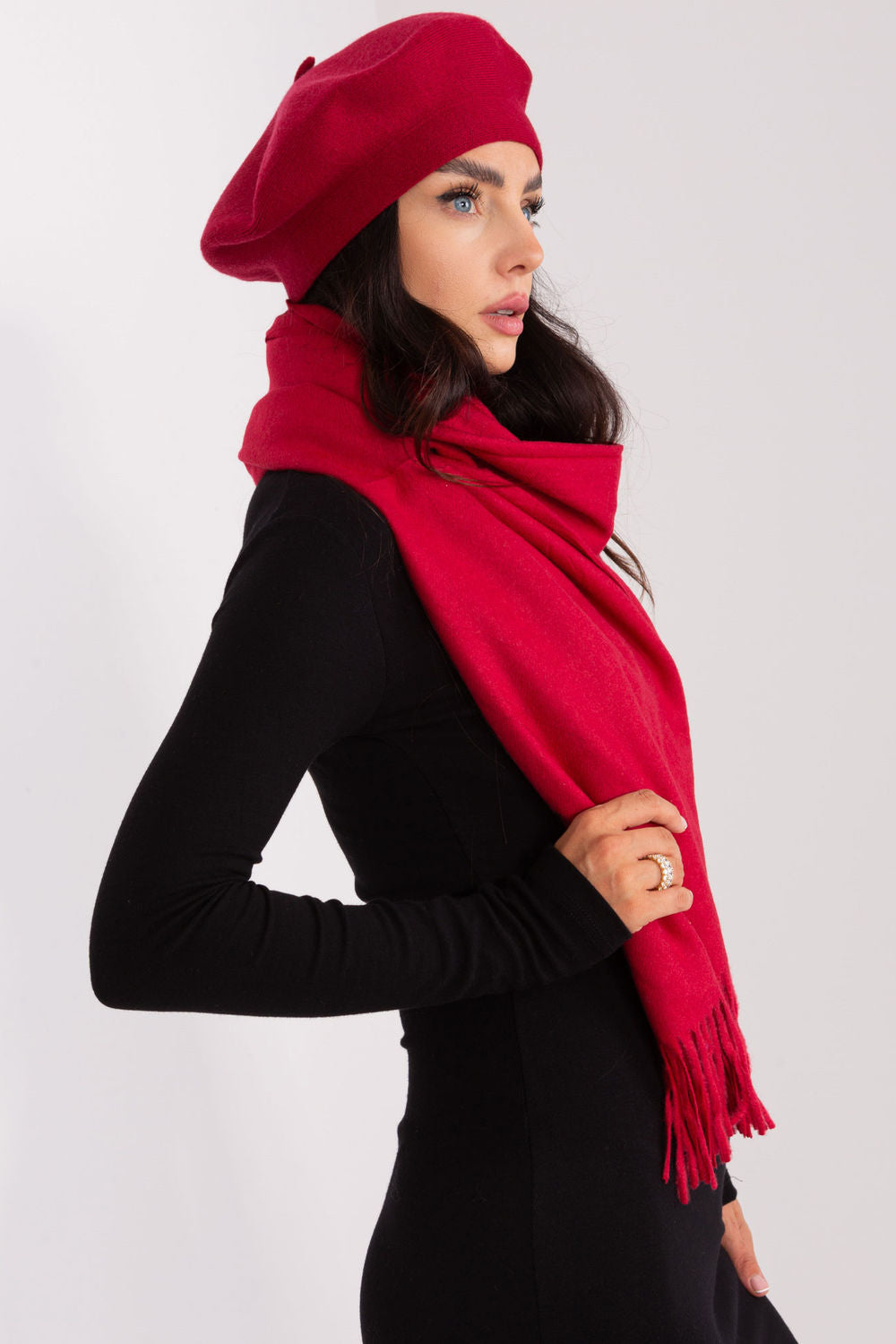 Châle femme AT — rouge