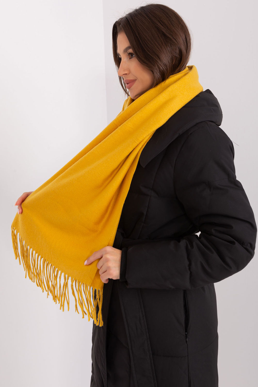 Châle femme AT — jaune