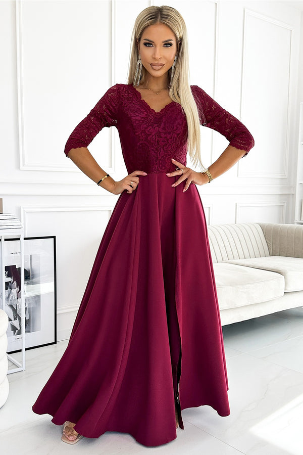 Robe femme Numoco Longue Longue — rouge
