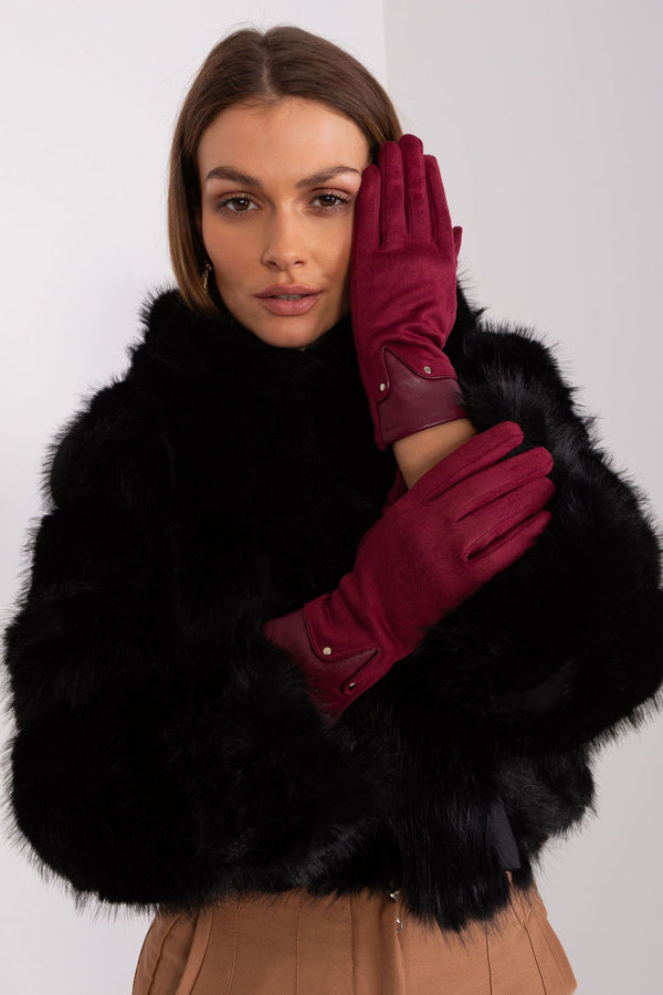 Gants femme AT — rouge