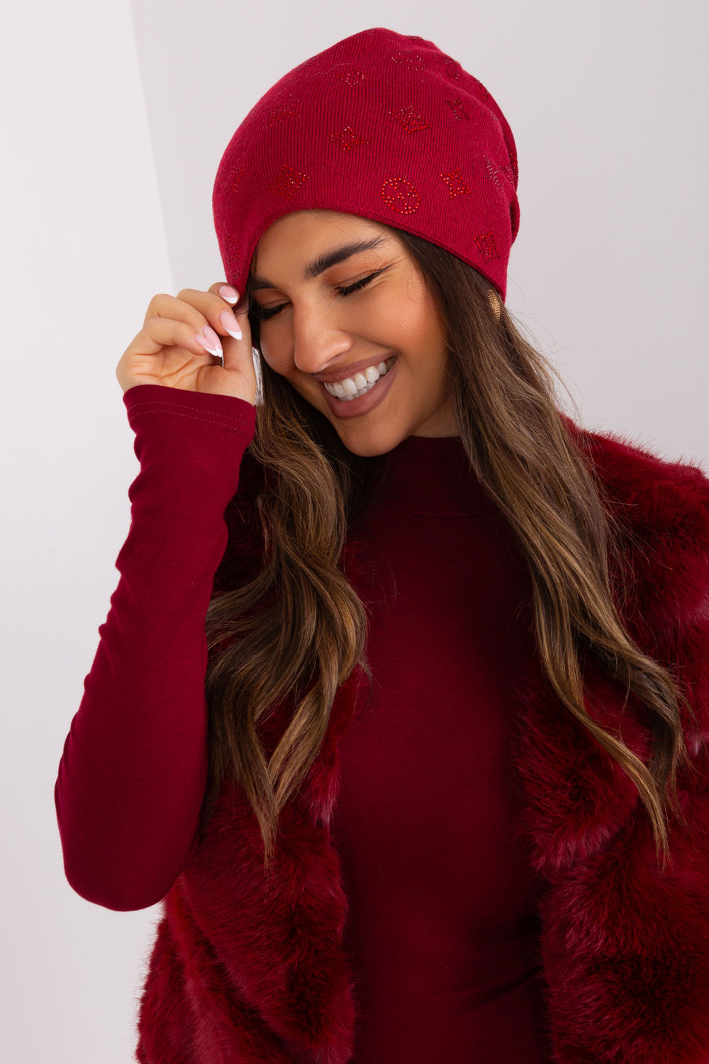 Bonnet femme AT — rouge