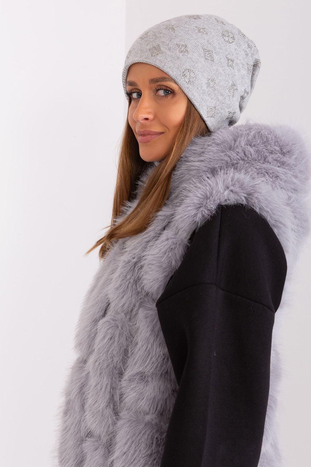 Bonnet femme AT — gris