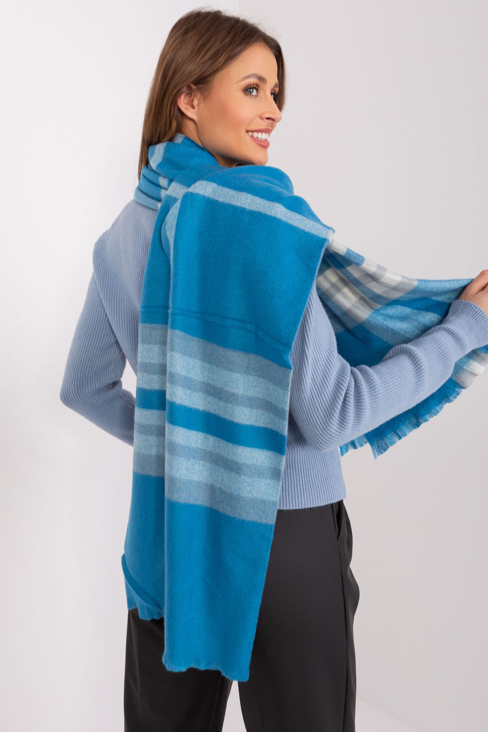 Châle femme AT — bleu