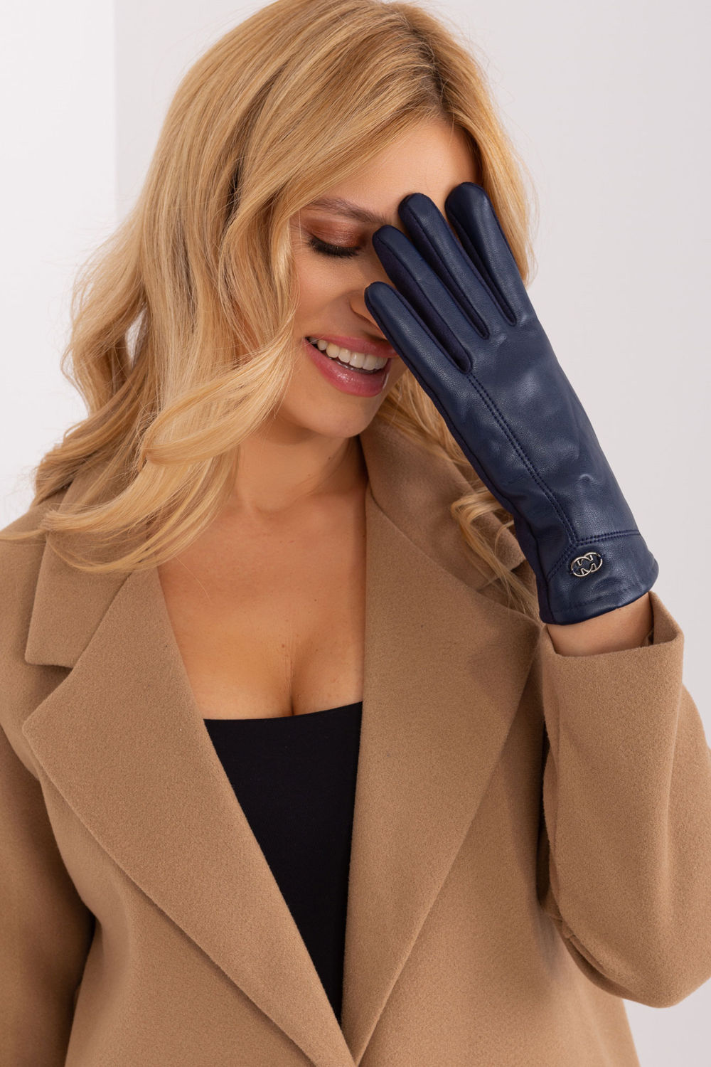 Gants femme AT — bleu marine