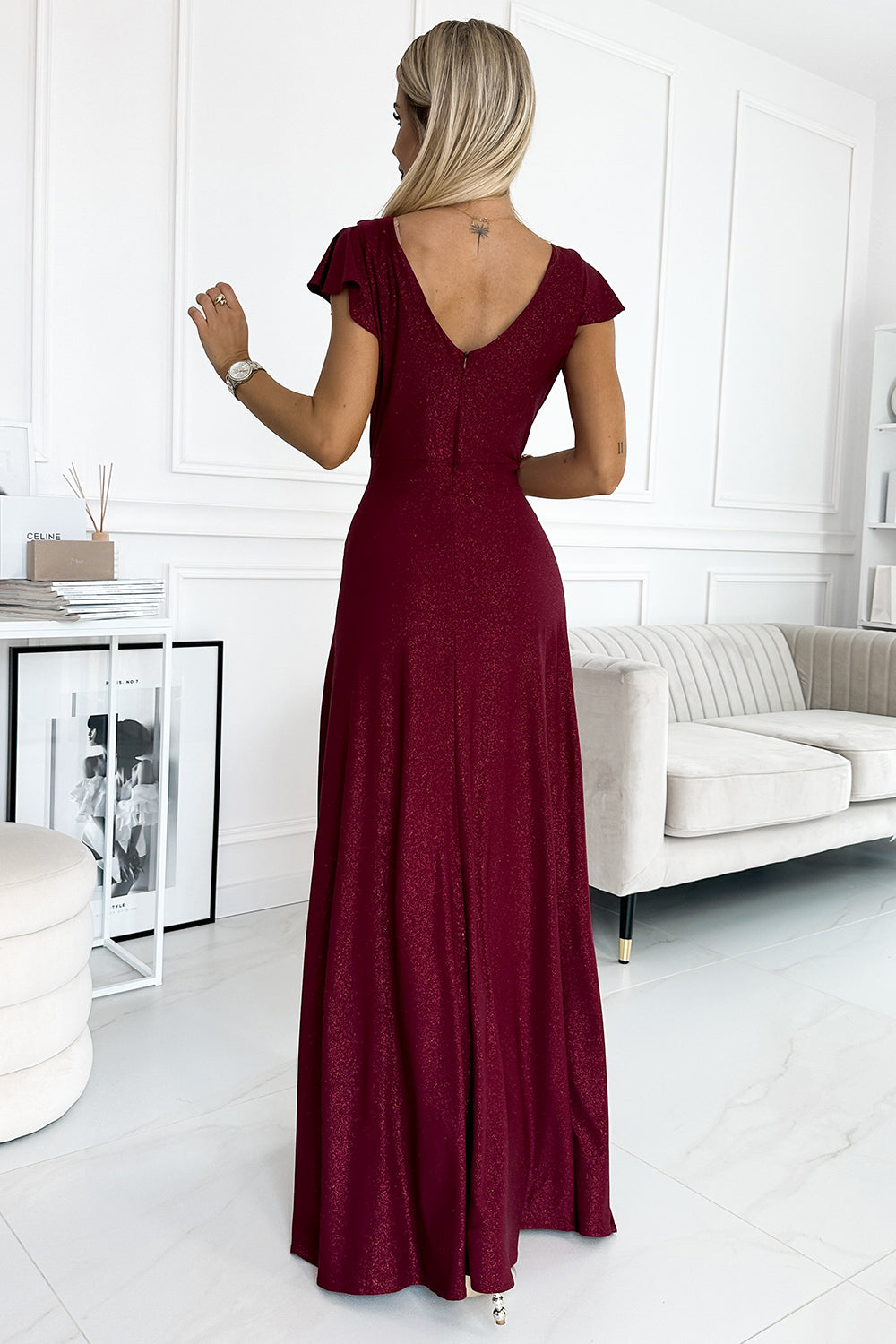 Robe femme Numoco Longue Longue — rouge