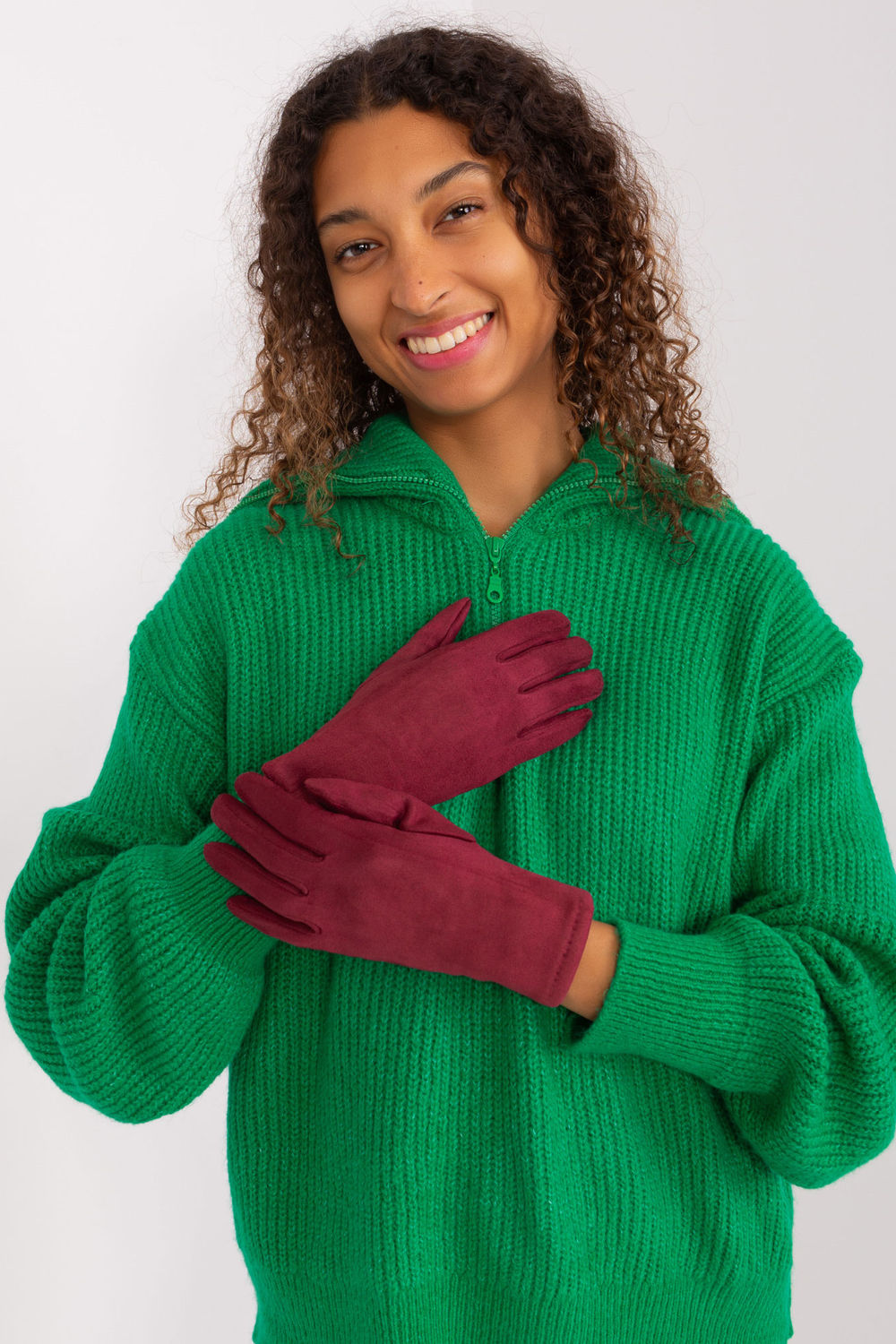 Gants femme AT — rouge