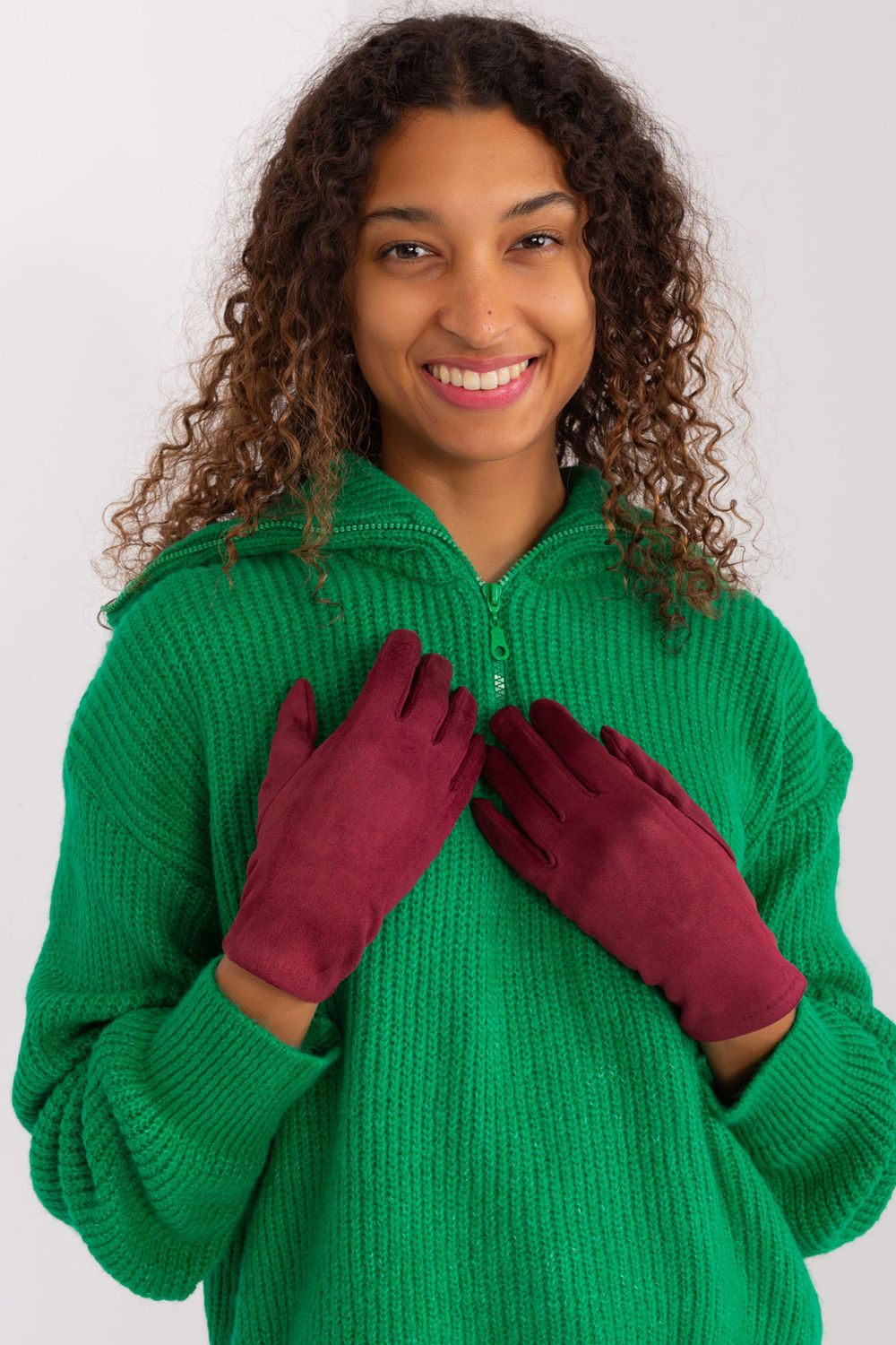 Gants femme AT — rouge