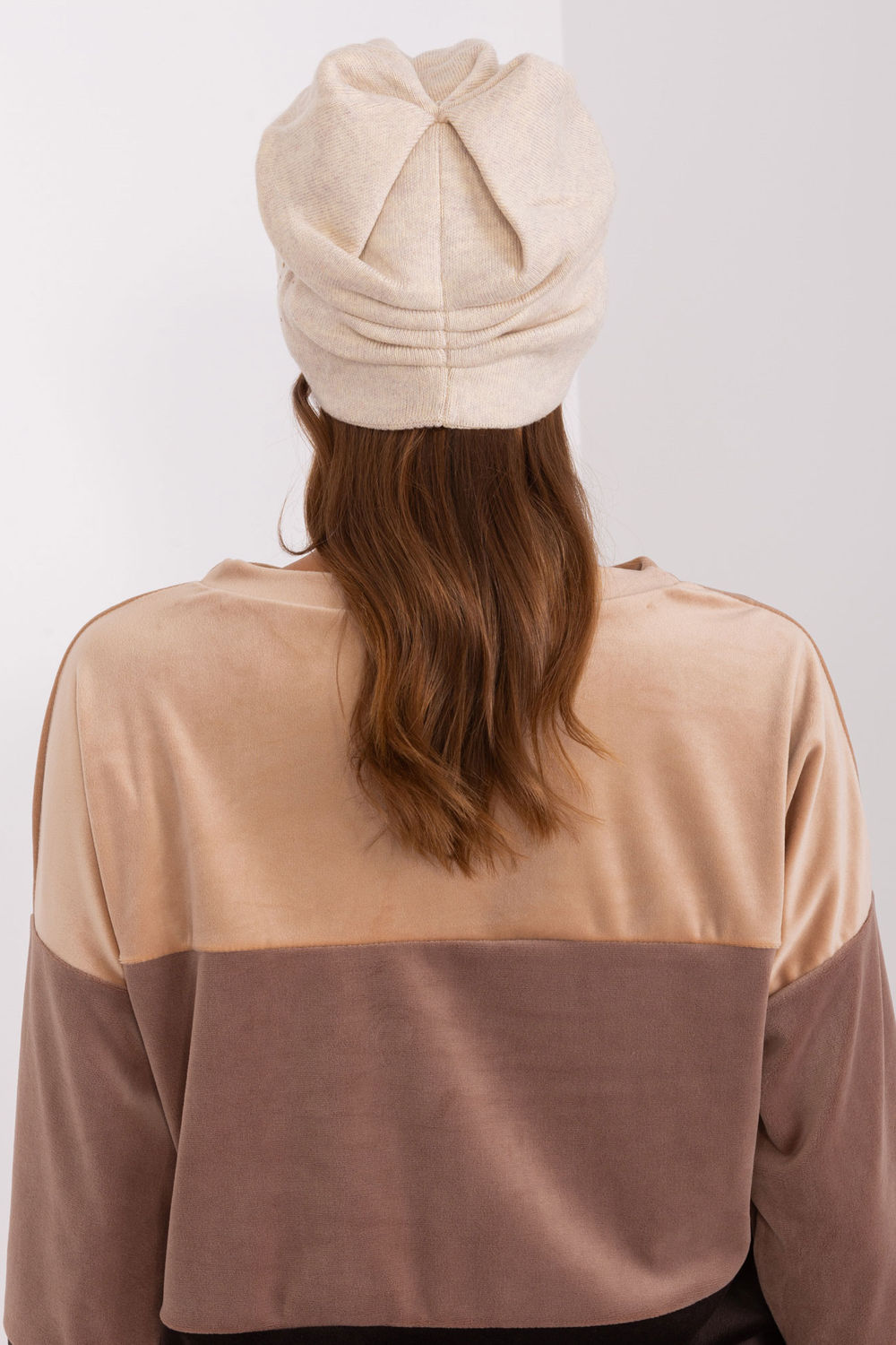 Bonnet femme AT — beige