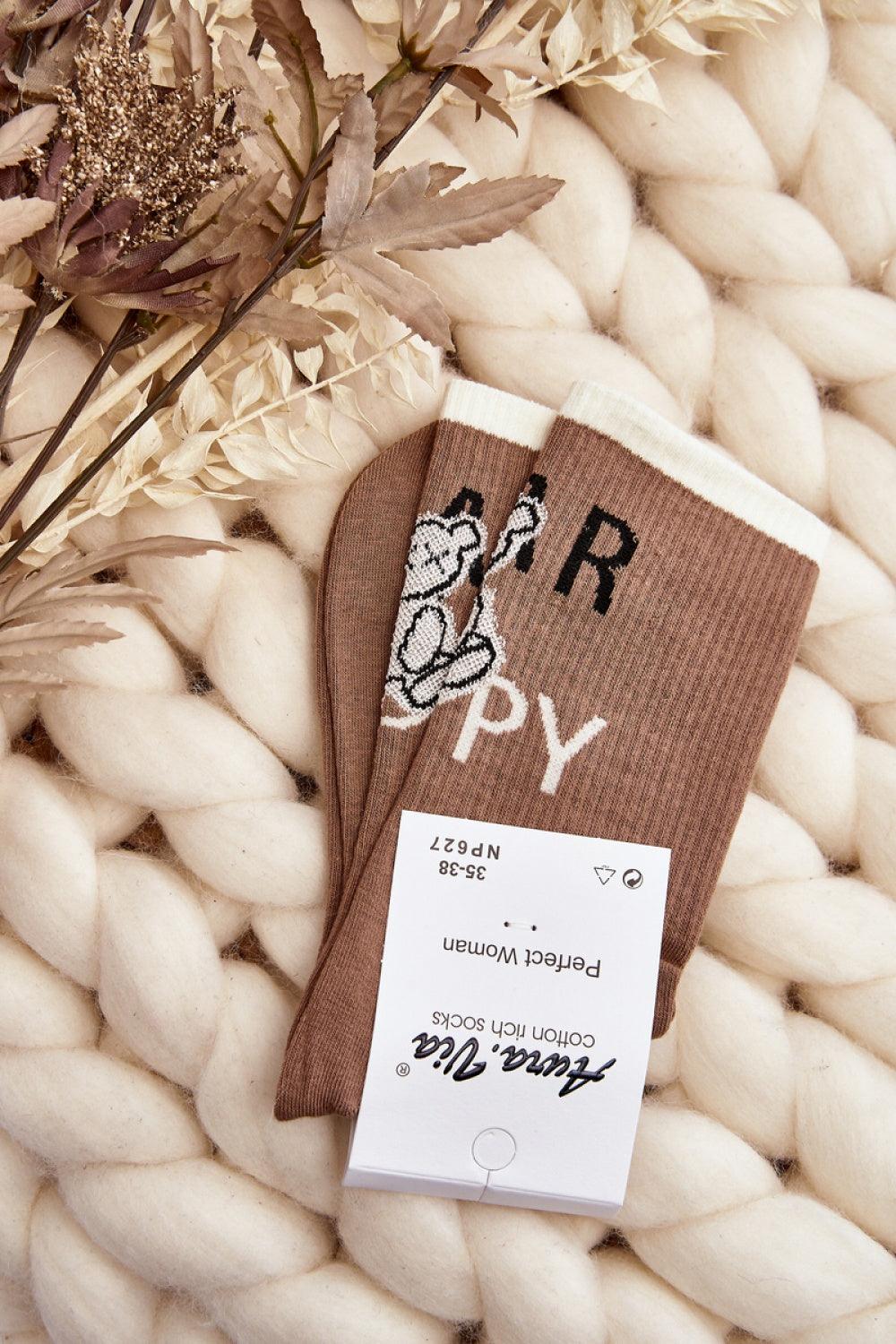 Chaussettes femme Step in style — brun