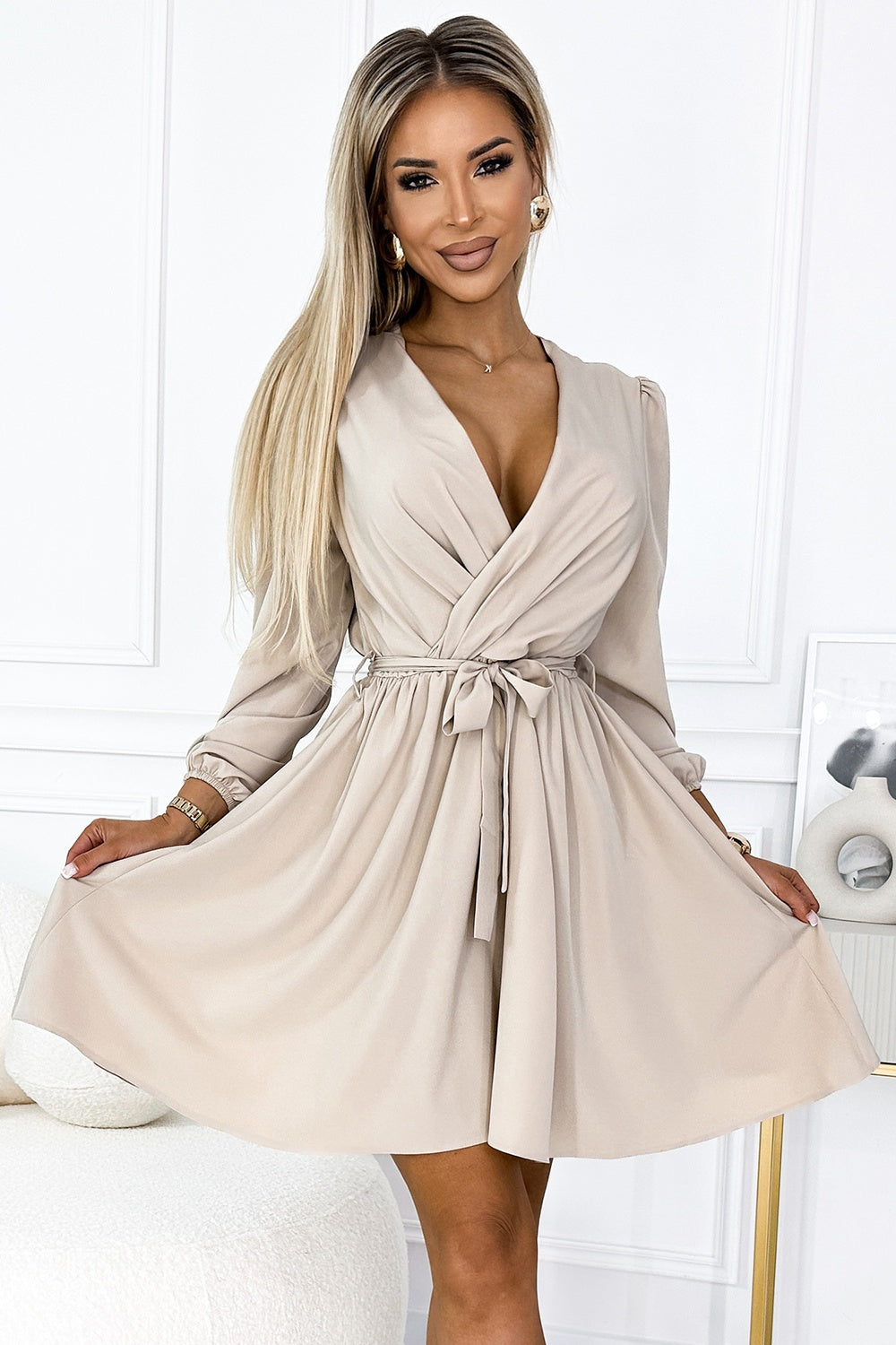 Robe femme Numoco De Cocktail De — beige