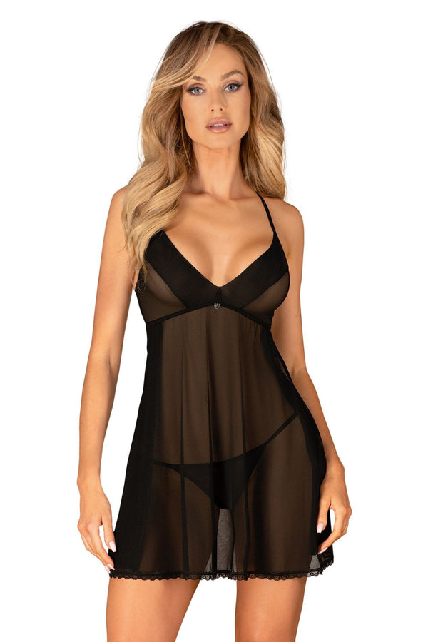 Ensemble lingerie femme Obsessive L Ensemble Sexy — noir