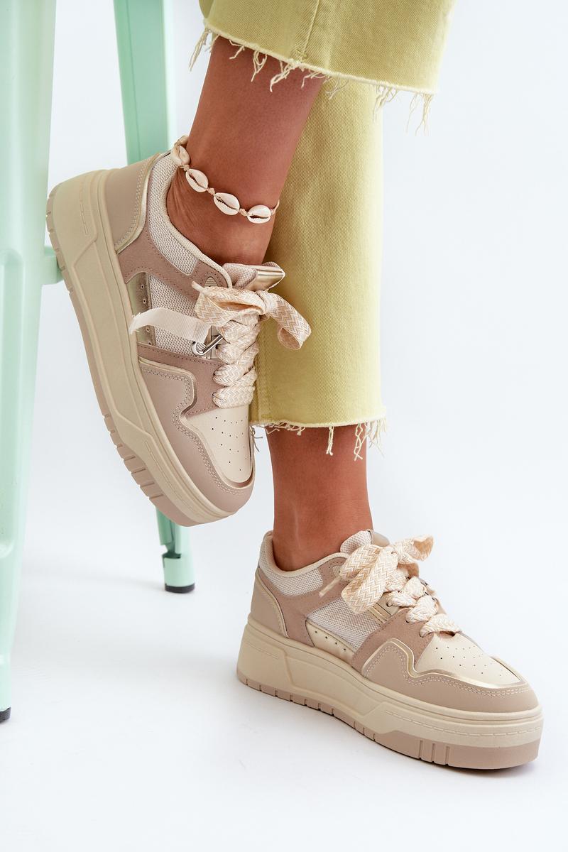 Baskets femme Step in style À Plateforme À — beige