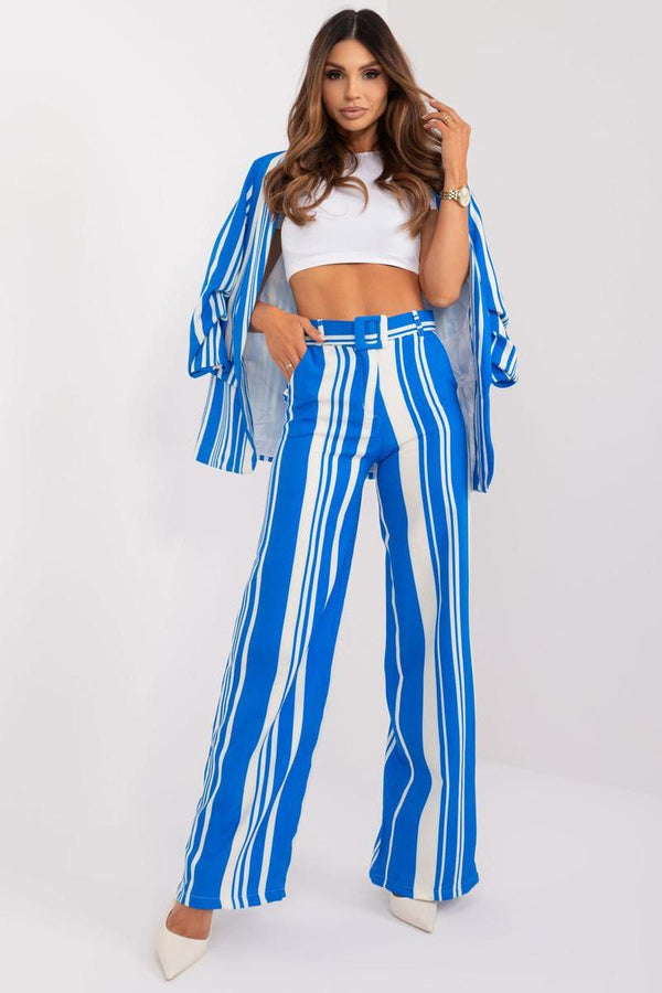 Chaussures à talons femme Italy Moda Pantalon Pantalon — bleu