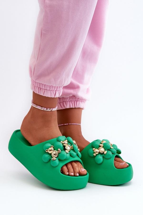 Sandales femme Step in style Clacquettes Clacquettes — vert